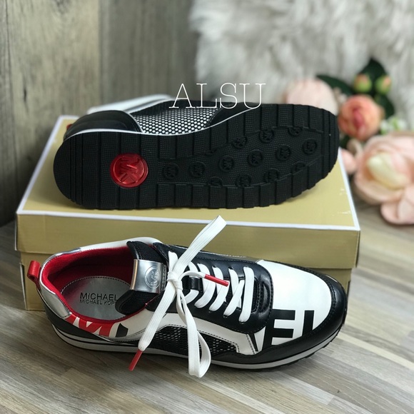 Michael Kors Maddy Trainer Graphic Printed Black W - Picture 6 of 8